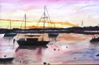 42  Pip Lunn  Alvor Harbour  Watercolour